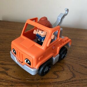 Fisher-Price Orange Tow Truck with Figure
